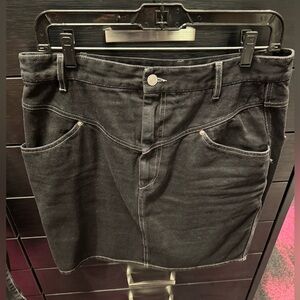 Denim above the knee skirt